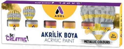 Adel Acrylic Paint Set in Silver color 25ml 1pcs