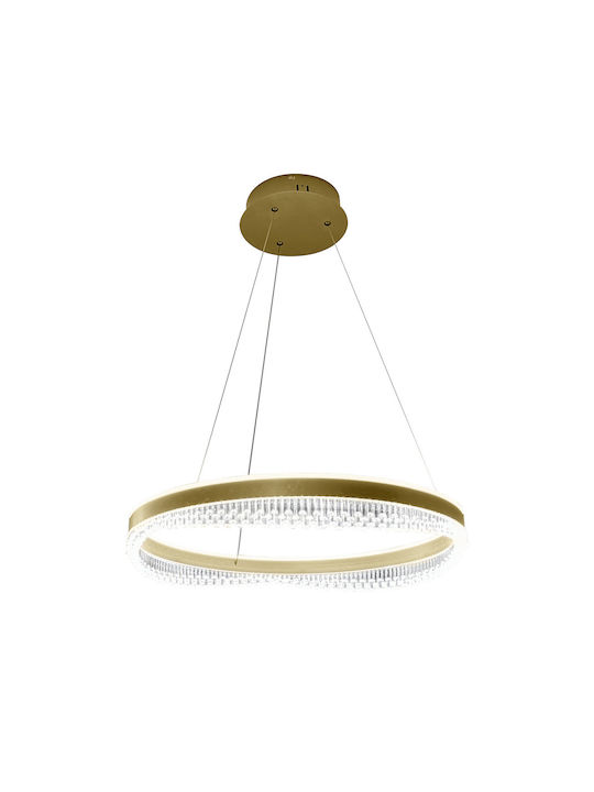 Eko Light Κρεμαστό Φωτιστικό Χρυσό LED 60x60εκ.