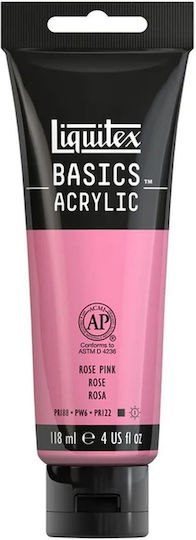 Liquitex Basics Ακρυλικό Χρώμα Ζωγραφικής 048 Rose Pink 118ml