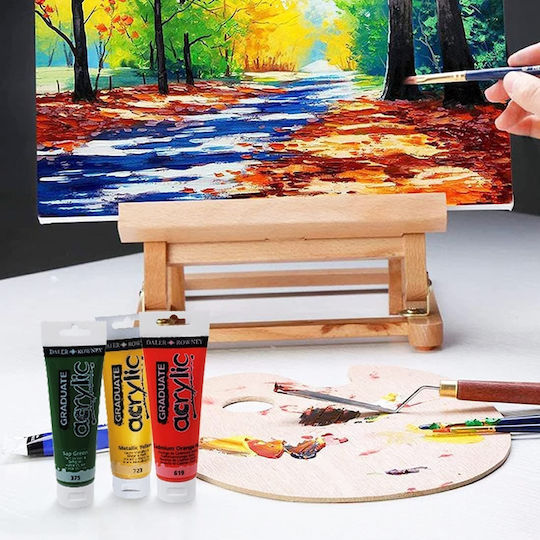 Daler Rowney Graduate Acrylic Ακρυλικό Χρώμα Ζωγραφικής Black 026 120ml