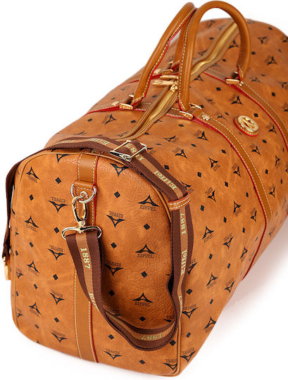 La tour Eiffel Sack Voyage 40lt Tabac Brown made of Artificial Leather L56xW25xH31.5cm
