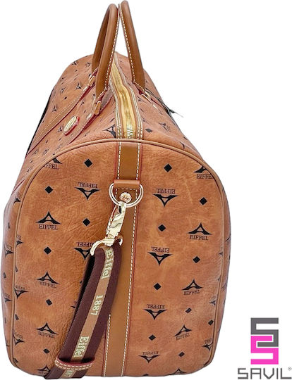 La tour Eiffel Sack Voyage 40lt Tabac Brown made of Artificial Leather L56xW25xH31.5cm