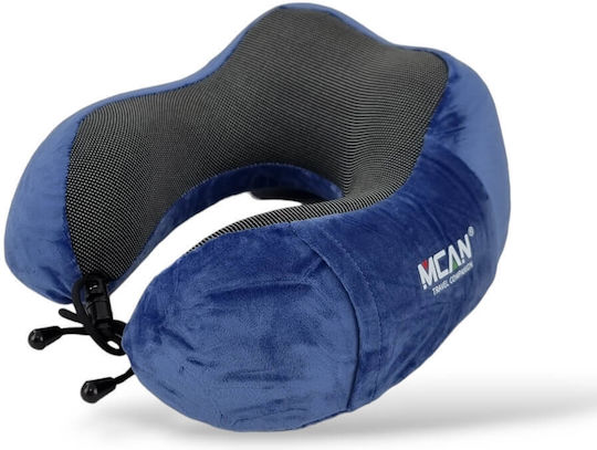 Mcan M-13 Memory Foam Travel Pillow Travel Set Pillow 19x12x12cm Blue