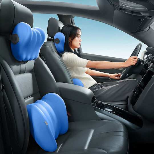 Baseus Silk ComfortRide Headrest Μαξιλάρι Αυτοκινήτου σε Μπλε Χρώμα