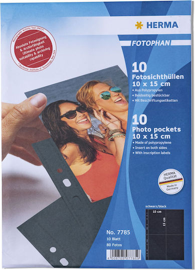 Herma Folie de Plastic pentru Film A4 cu Găuri