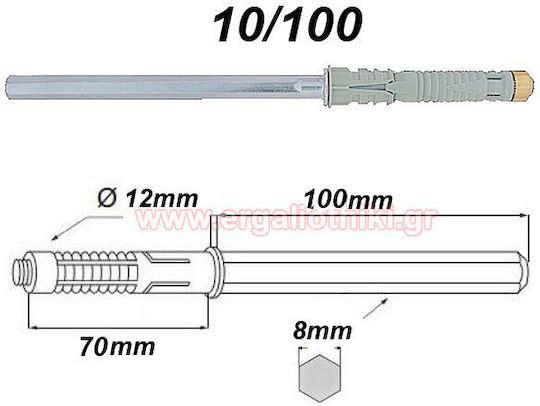 Friulsider Mde 10/100 Verdeckter Regalträgerdübel
