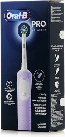 Oral-B Vitality Pro Protect X Clean Electric Toothbrush with Pressure Sensor Lilac