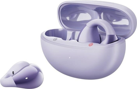 QCY Crossky C30 Open Ear Bluetooth Handsfree Earphones with Sweat Resistance and Charging Case Purple