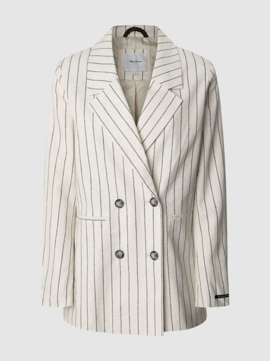 Pepe Jeans Hannah Damen Blazer Weiß