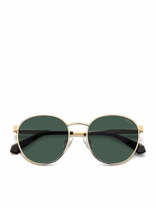 Polaroid Στρογγυλά Παιδικά Γυαλιά Ηλίου με Polarized Φακό Χρυσά για 7-11 Ετών