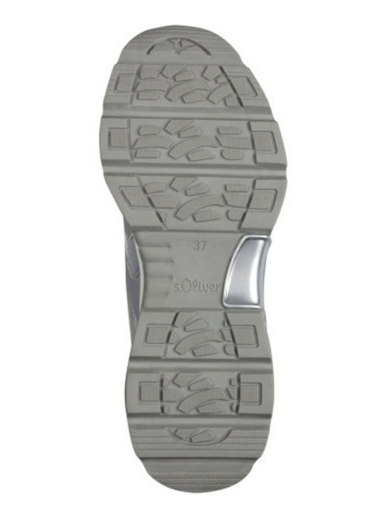 Γυναικεία Ανατομικά Sneakers Λευκό / Ασημί