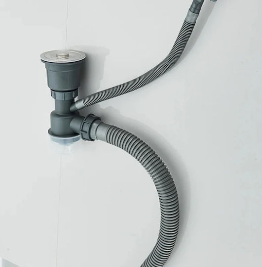 Gefäß Spüle Inox B60xT45cm Schwarz