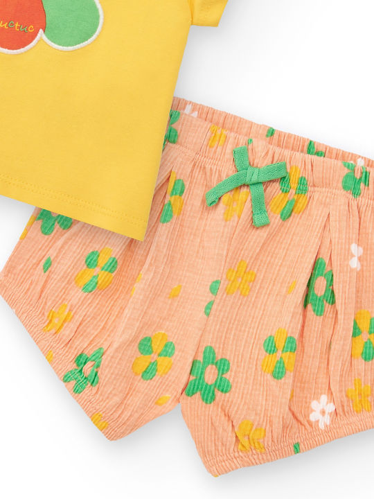 Kids' Set with Shorts Summer 2pcs Yellow