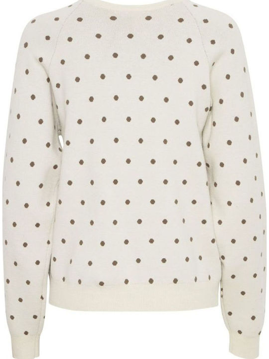 Women's Crop Sweater Beige Melange