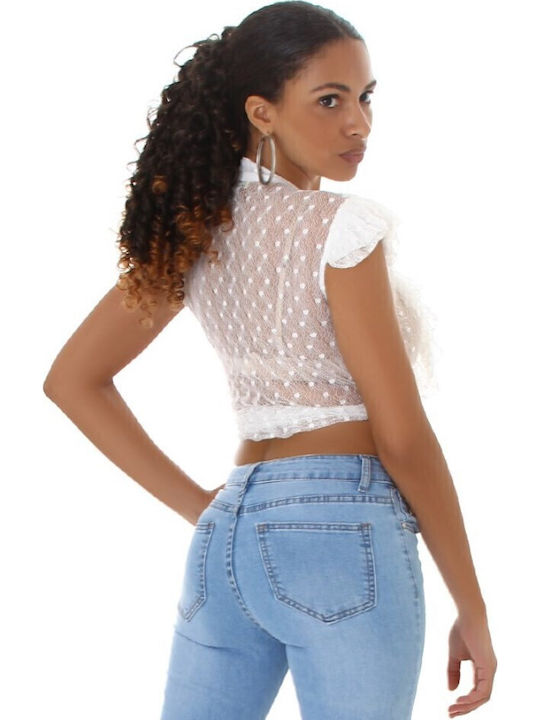 Women's Blouse Sleeveless White
