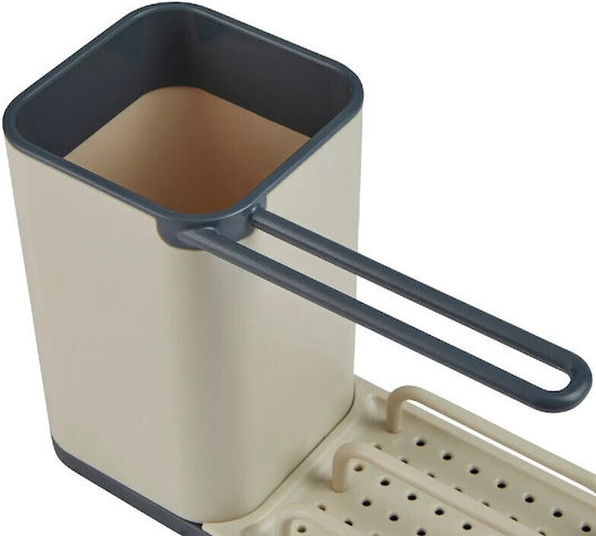 5Five Organizator Pentru Chiuveta De Bucătărie Din Plastic Bej 21x9x14.5cm