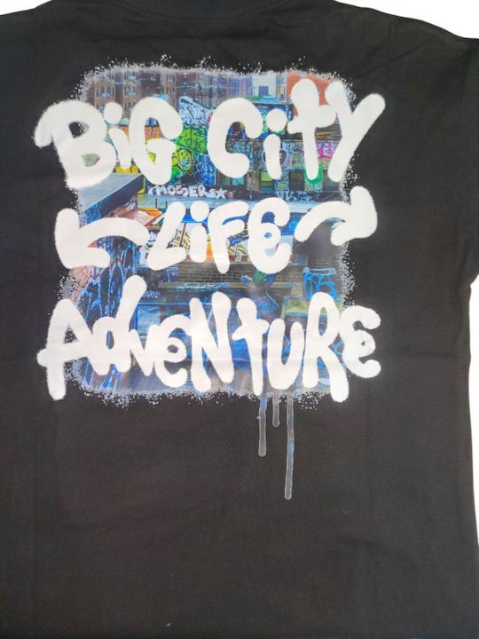 Kinder-Set mit Shorts Sommer 2Stück Black Adventure