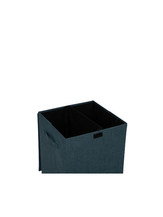 5Five Coș De Rufe Din Țesătură 74lt Cu Capac 37x36.5x60cm Albastru