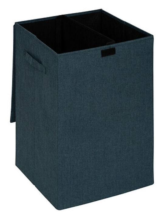5Five Fabric Laundry Basket 74L with Cap 37x36.5x60cm Blue