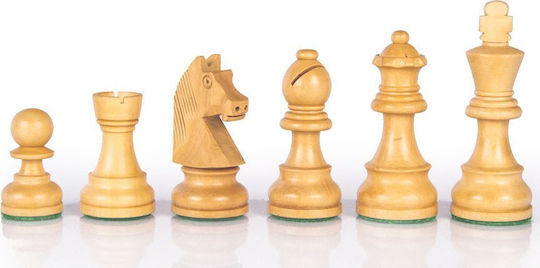 Manopoulos Holz Holz-Schachfiguren 7.6cm