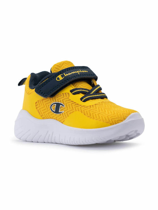 Softy Evolve B Παιδικά Sneakers με Σκρατς Κίτρινα