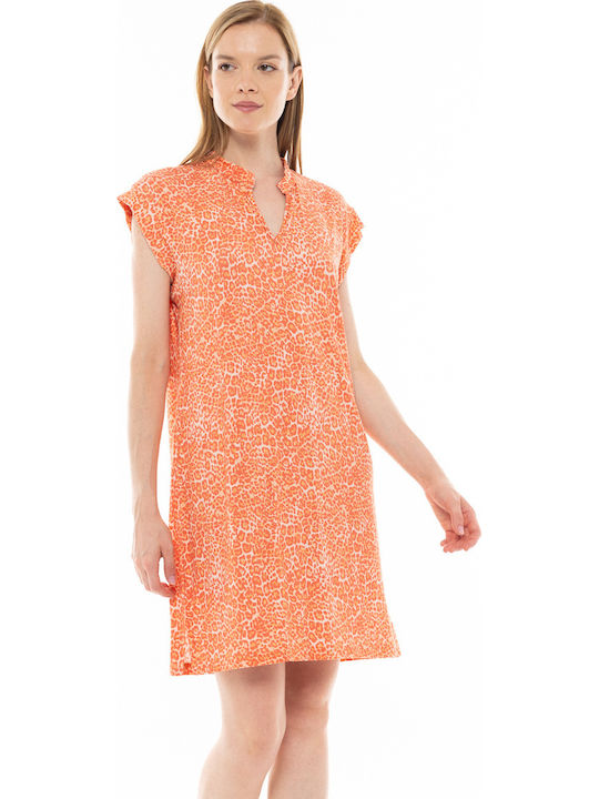 Pink Label Лятна Дамска Нощница Orange Pink Label Лятна Дамска Нощница Orange
