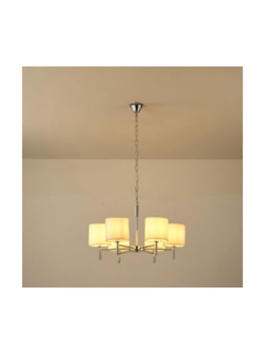 Eurolamp Πολυέλαιος Ασημί 144-47018
