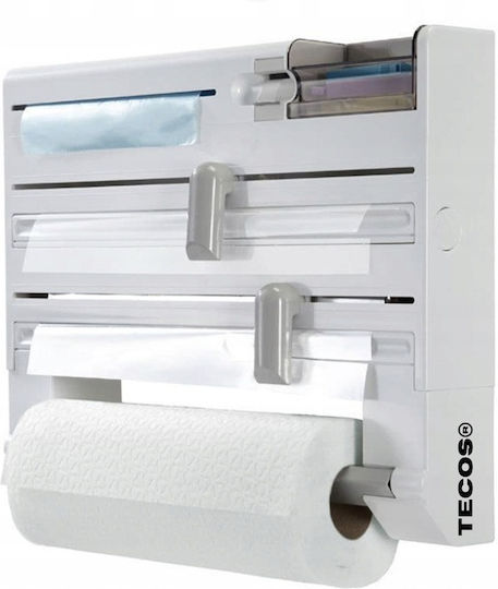 Suport pentru prosoape de hârtie Montat pe perete Plastică Albă 38x6.5x30.5cm SUPORT45N1-white Suport pentru prosoape de hârtie Montat pe perete Plastică Albă 38x6.5x30.5cm SUPORT45N1-white