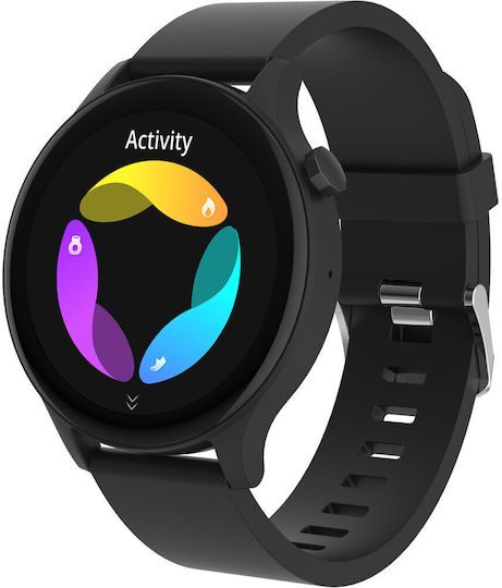 Denver SWC-338 Smartwatch με Παλμογράφο (Μαύρο)