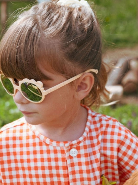 KiETLA Lion Unbreakable Kids Sunglasses Beige For 2-4 Years
