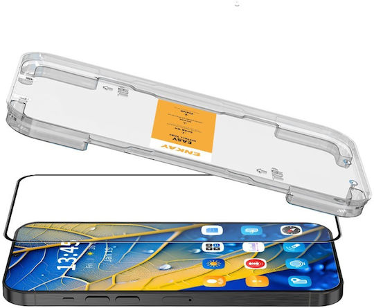 Enkay Закалено стъкло Motorola Moto G35 5G Черен