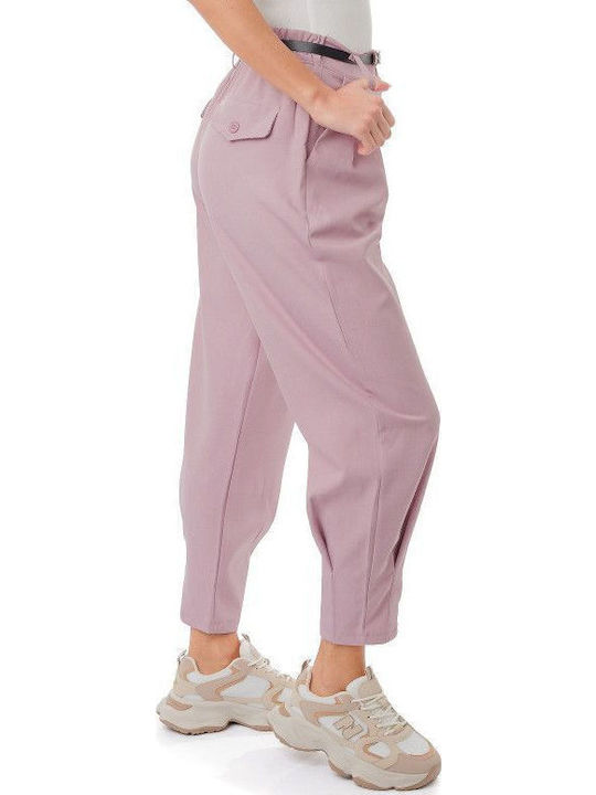Pink Pleated Trousers