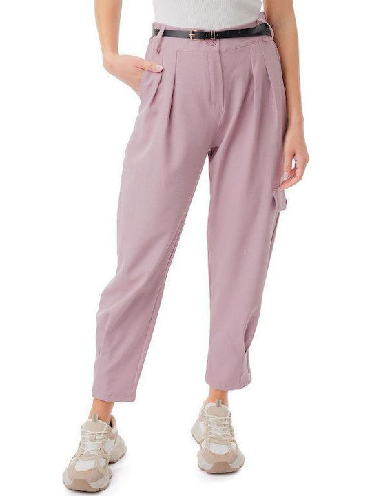 Pink Pleated Trousers