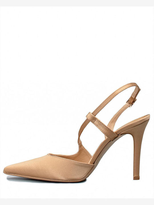 Beige Heels with Strap