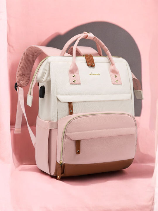 Lovevook Τσάντα Πλάτης 15.6" Beige/Pink MB2046 Lovevook Τσάντα Πλάτης 15.6" Beige/Pink MB2046