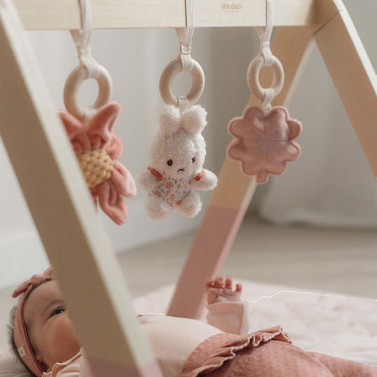 Little Dutch Miffy Lucky Blossom Wooden Activity Gym for Newborns