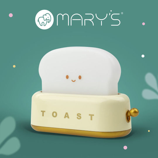 Mary's Led Kids Decorative Lamp Yellow 13.4x9.8x5.4εκ.