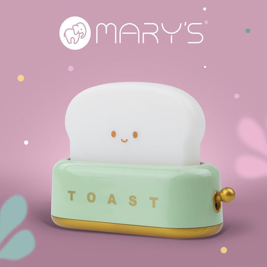 Mary's Led Kids Decorative Lamp Green 13.4x9.8x5.4εκ.
