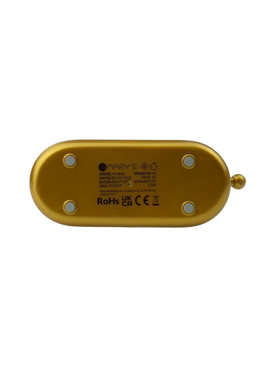 Mary's Led Kids Decorative Lamp Yellow 13.4x9.8x5.4εκ.