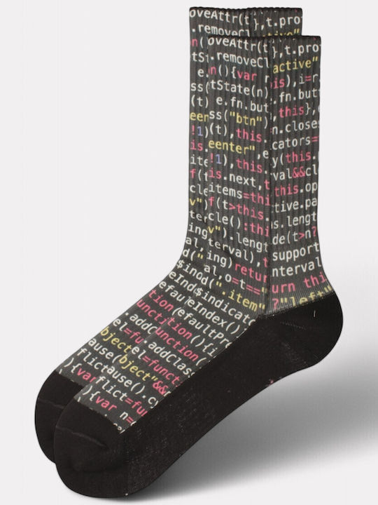 Κάλτσα #doyoudaresocks By Dimi Socks Digital Printed Casual Code Ds70032-μαύρο