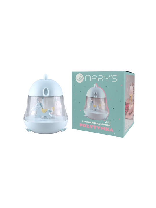 Mary's Led Kids Decorative Lamp Blue 15.7x13x12.1εκ.