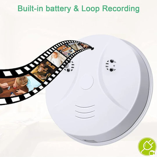 Iuni D101 Smoke Detector Spy Camera Wi-fi 4k View Motion Detection