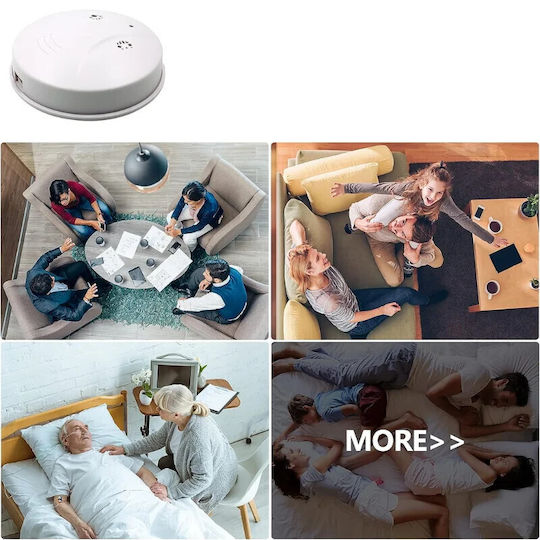 Iuni D101 Smoke Detector Spy Camera Wi-fi 4k View Motion Detection