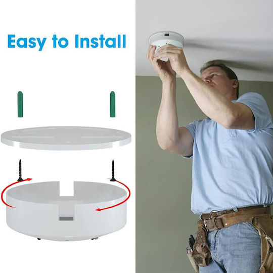 Iuni D101 Smoke Detector Spy Camera Wi-fi 4k View Motion Detection