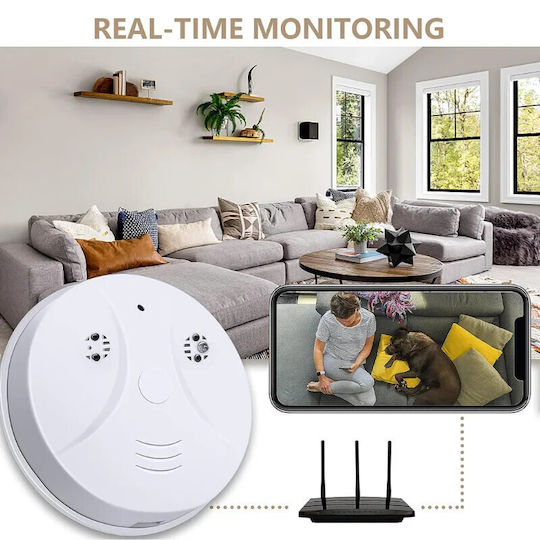 Iuni D101 Smoke Detector Spy Camera Wi-fi 4k View Motion Detection