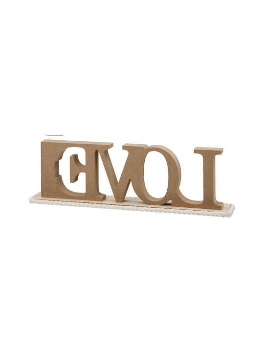 ArteLibre Decorative Space Love made of Wooden 41x7.5x12.5cm 1pcs