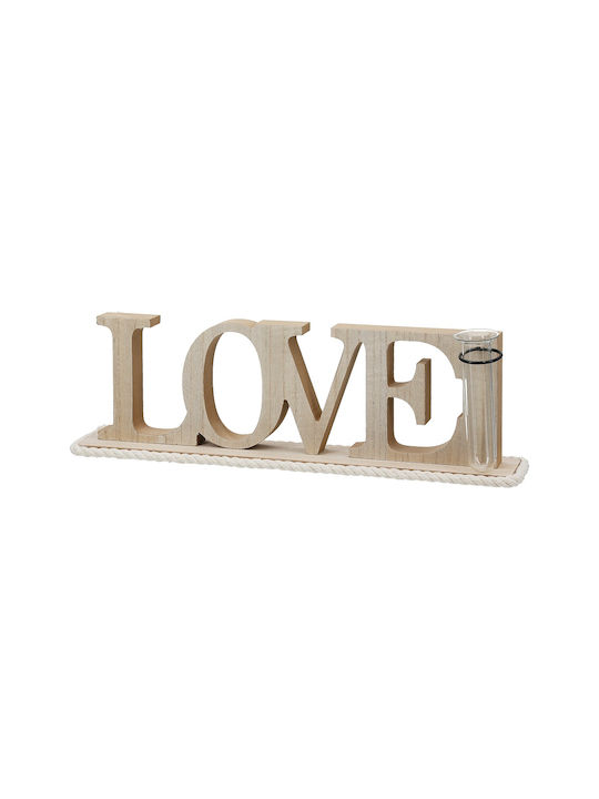 ArteLibre Decorative Space Love made of Wooden 41x7.5x12.5cm 1pcs