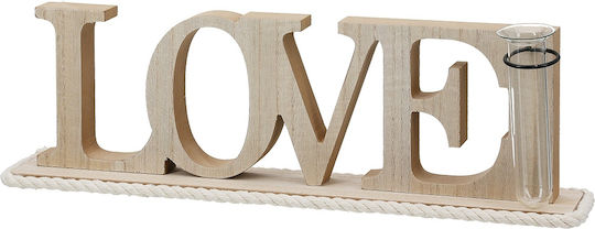 ArteLibre Decorative Space Love made of Wooden 41x7.5x12.5cm 1pcs