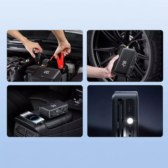 Baseus Super Energy Portable Car Battery Jump Starter 6000mAh with Power Bank / USB / Φακό 12V