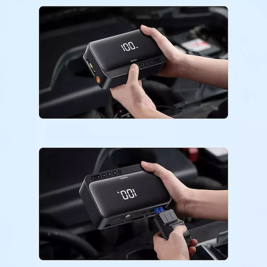 Baseus Super Energy Portable Car Battery Jump Starter 6000mAh with Power Bank / USB / Φακό 12V